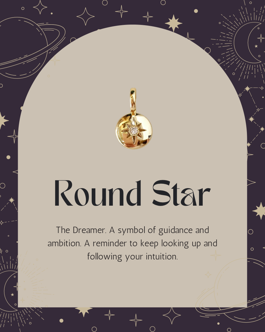 Round Star Charm