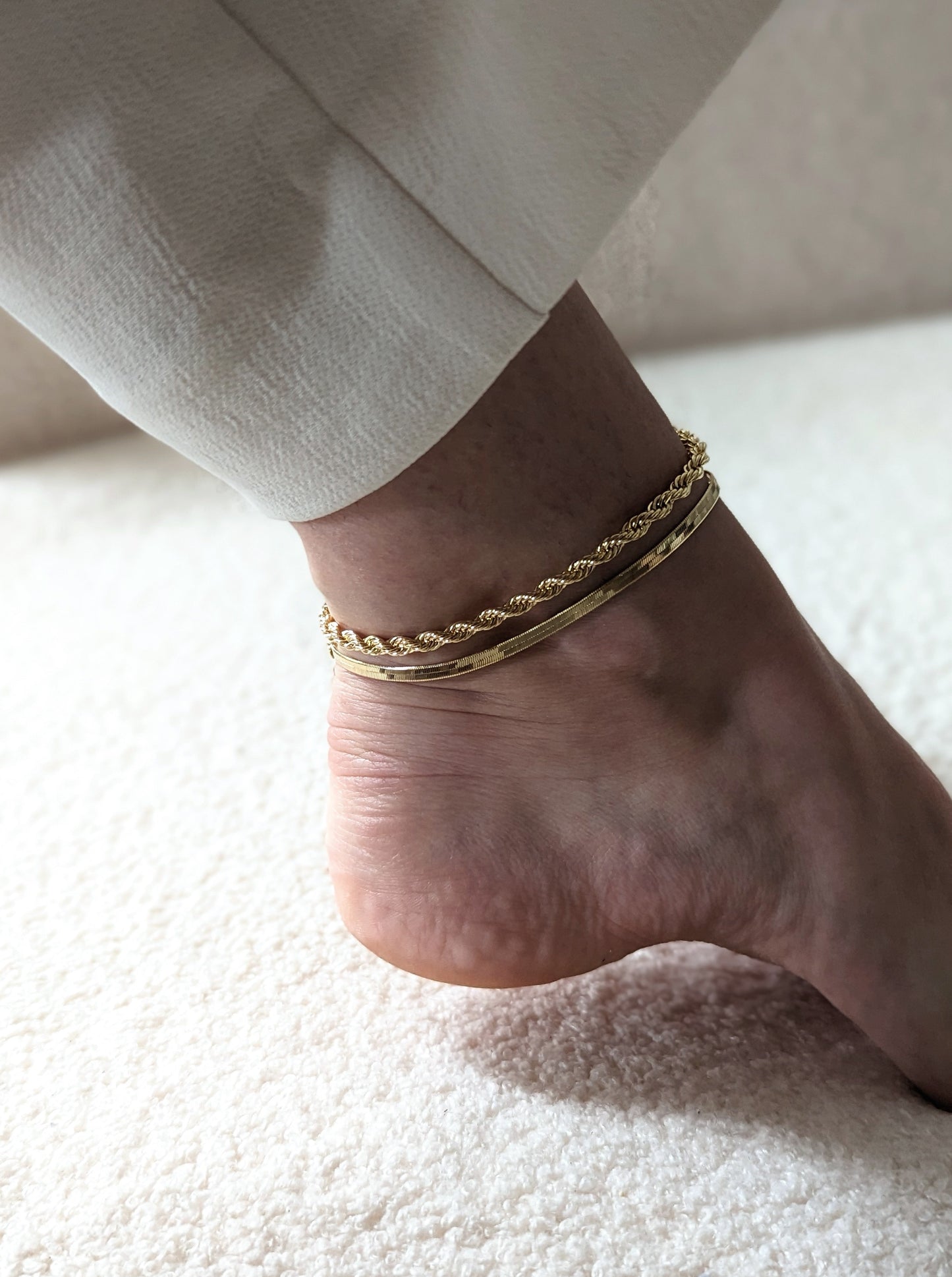 Herringbone Anklet