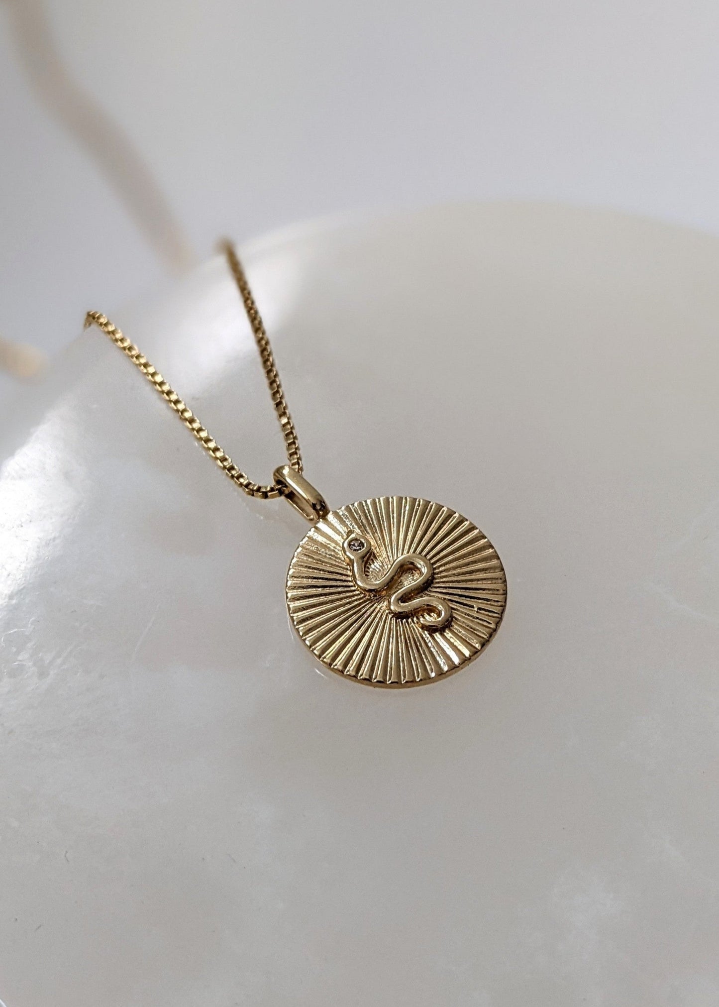 Sabine Snake Pendant Necklace