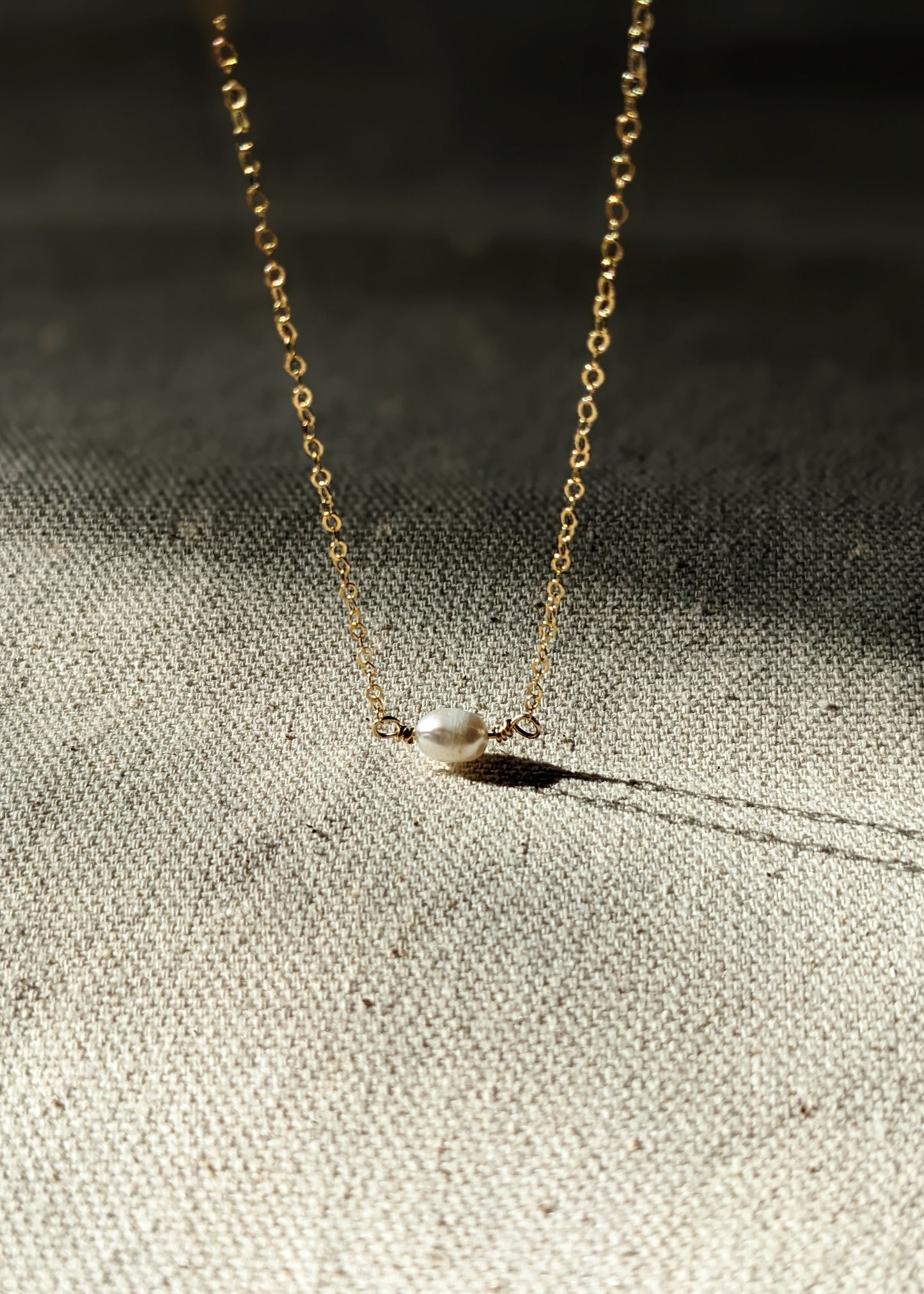 Paige Solo Pearl Necklace