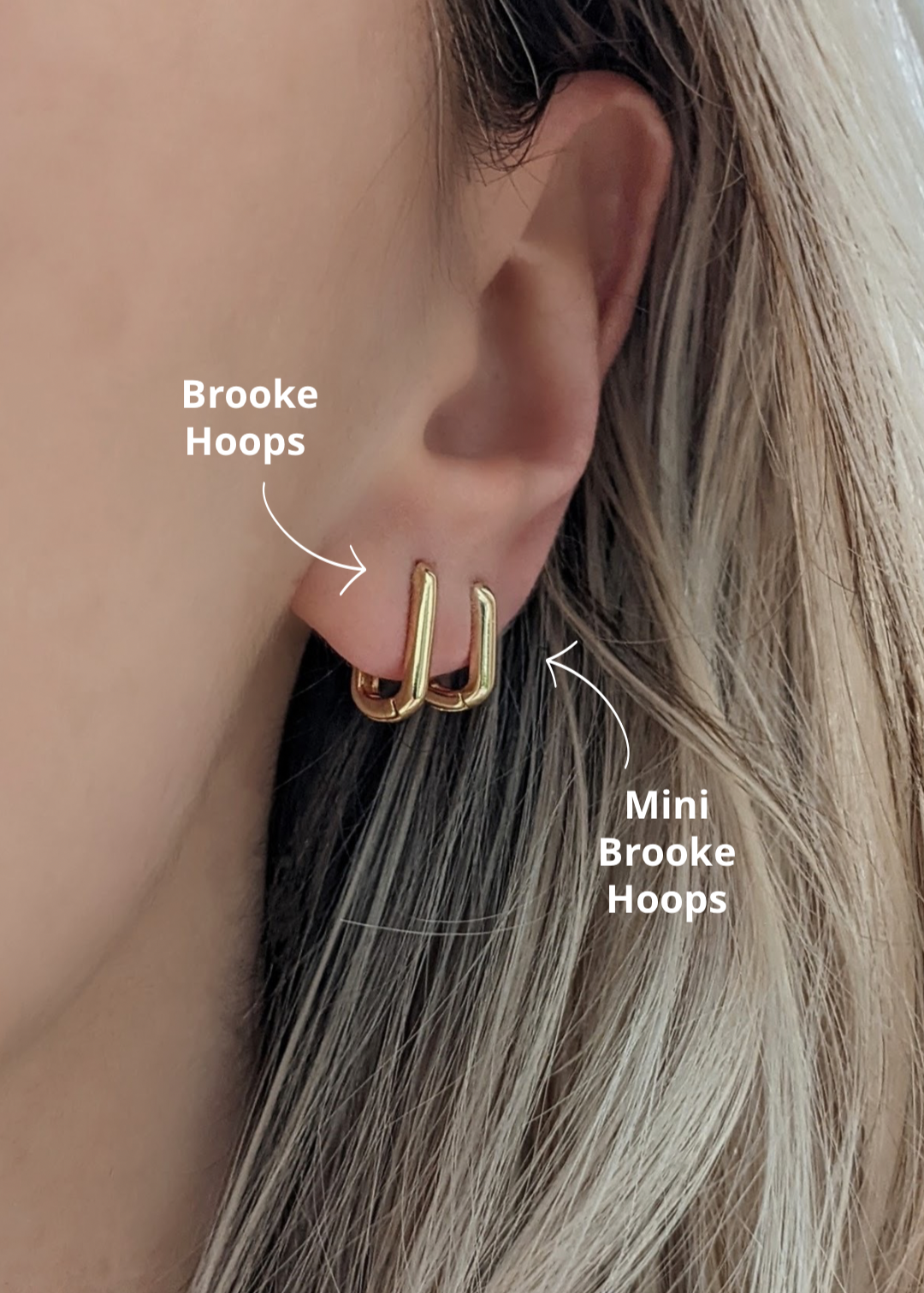 Brooke Rectangle Hoops