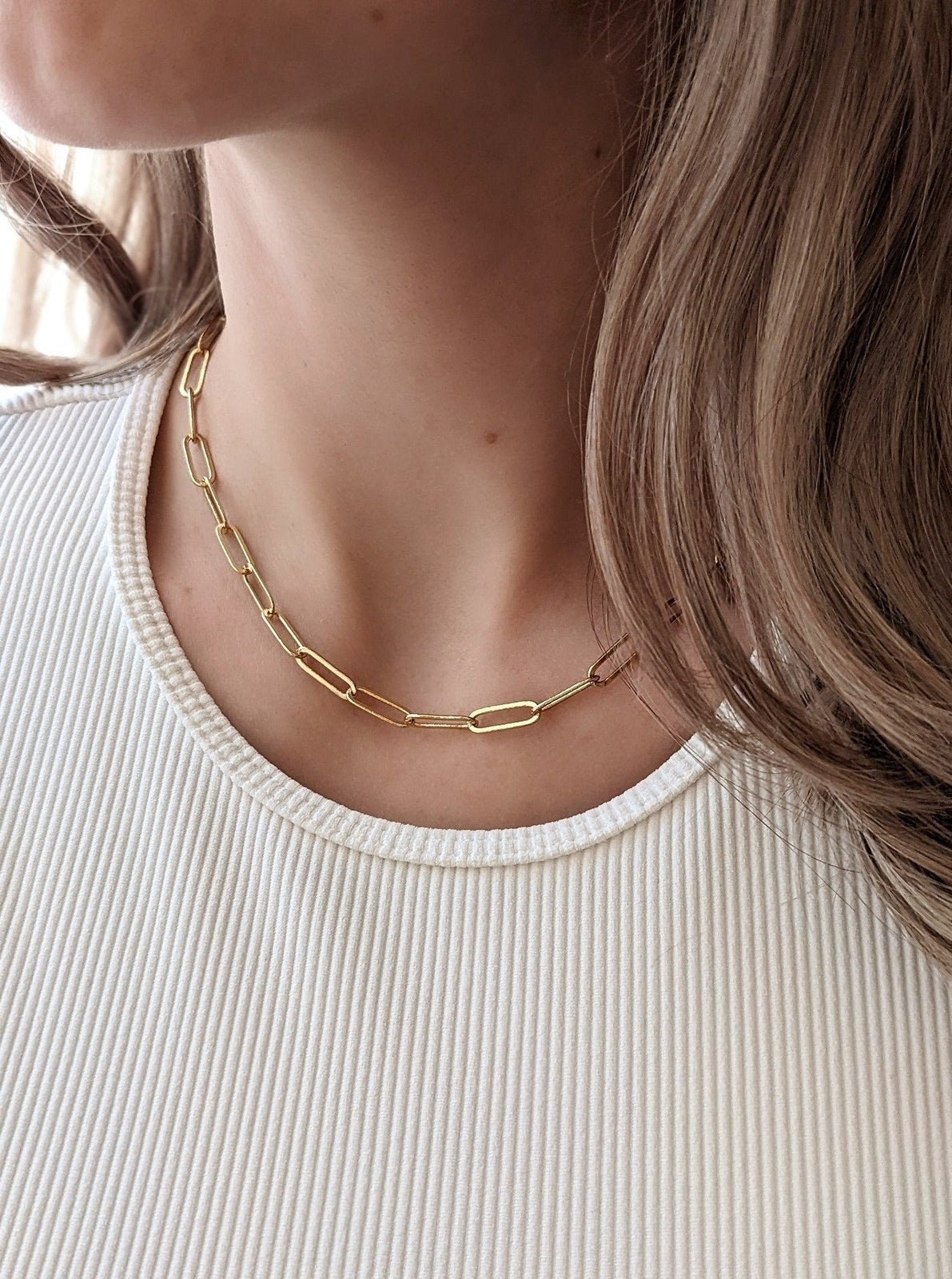 Boyfriend Paperclip Chain Necklace