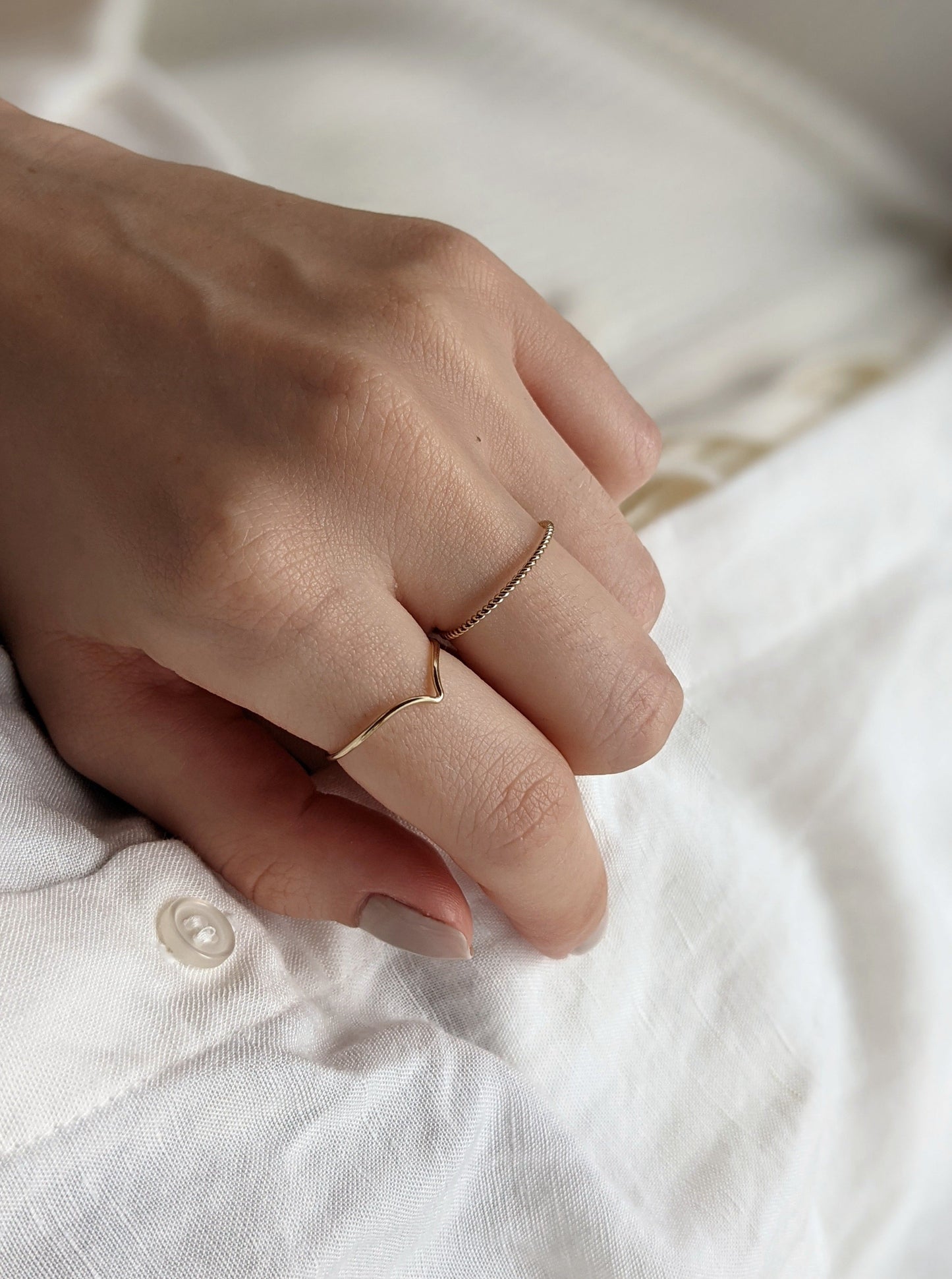 Chevron Ring Rings Layer the Love