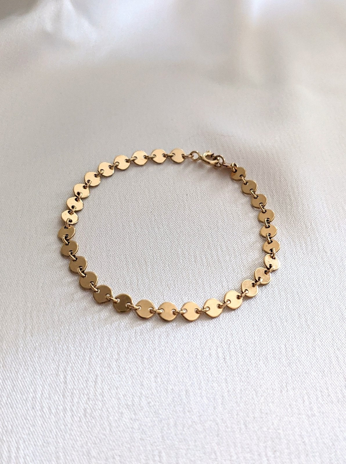 Disc Chain Bracelet Layer the Love