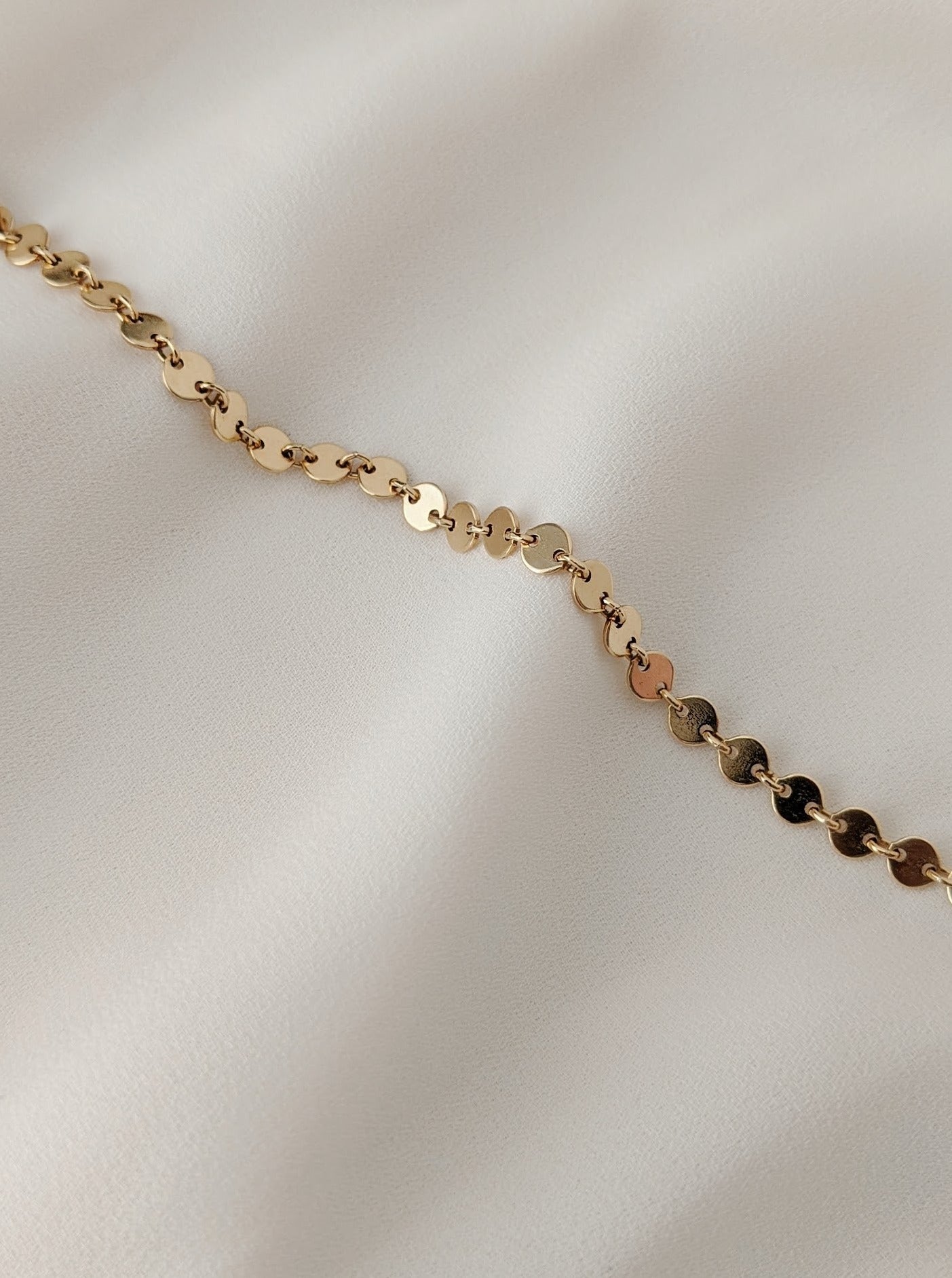 Disc Chain Bracelet Layer the Love