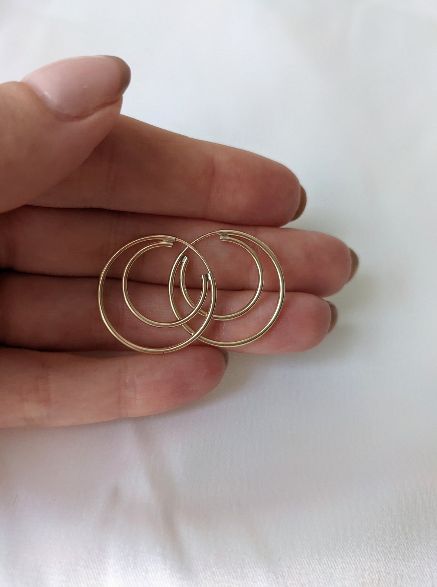 Double Hoop Earrings Layer the Love