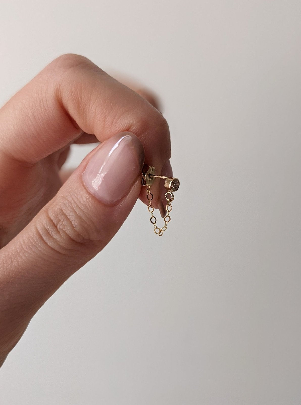 Elle CZ Chain Studs Layer the Love