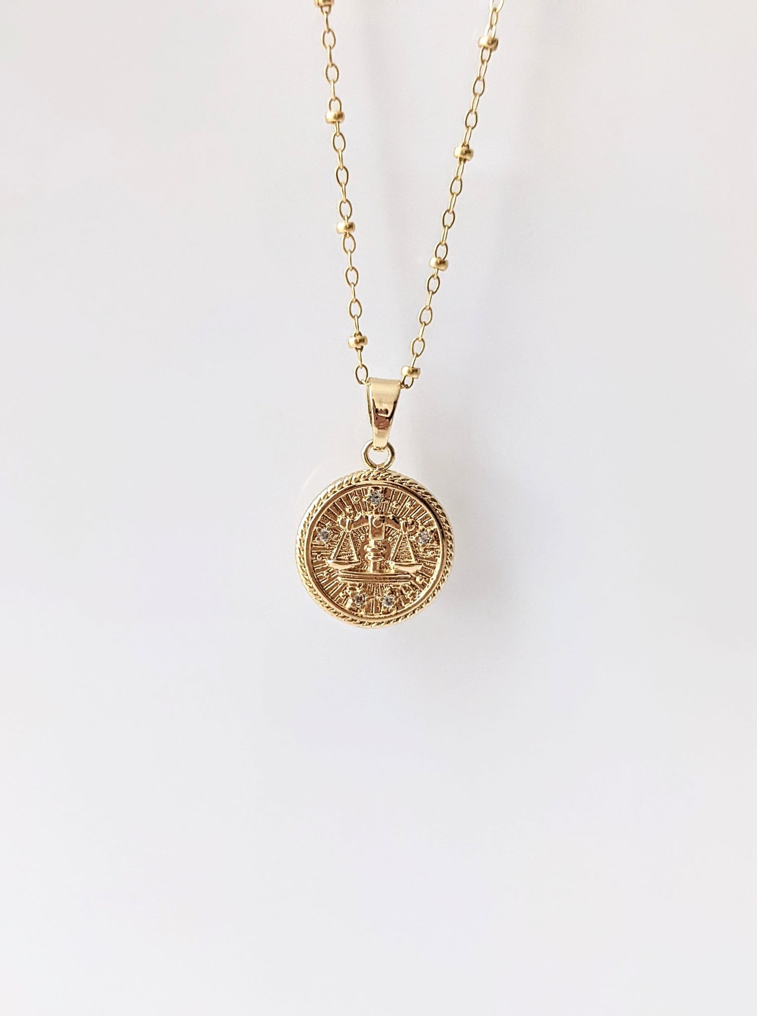 Libra Zodiac Necklace Layer the Love