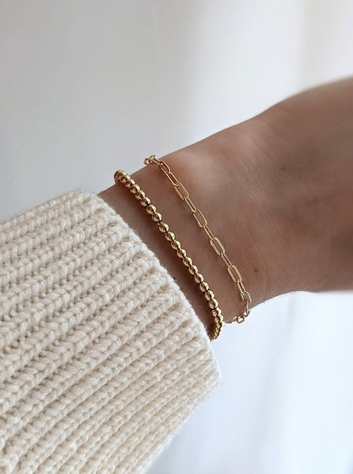 Midi Paperclip Chain Bracelet Layer the Love