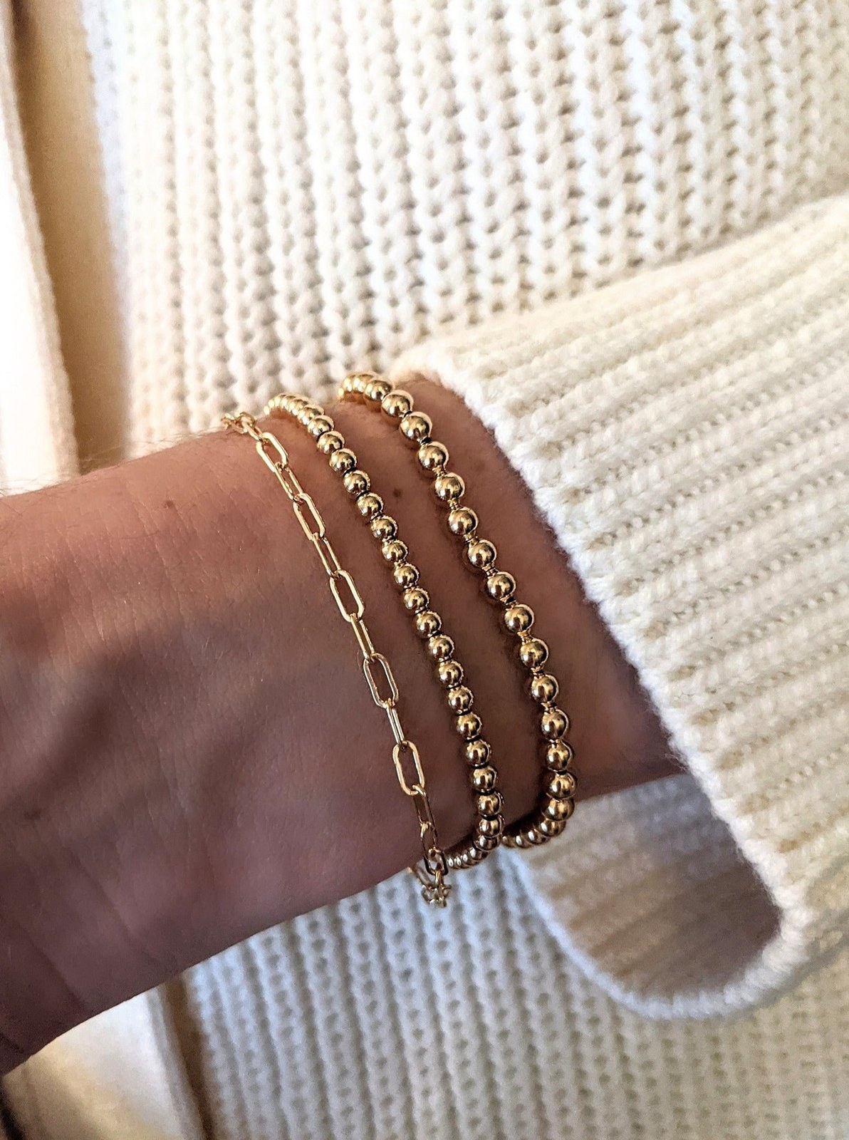 Midi Paperclip Chain Bracelet Layer the Love