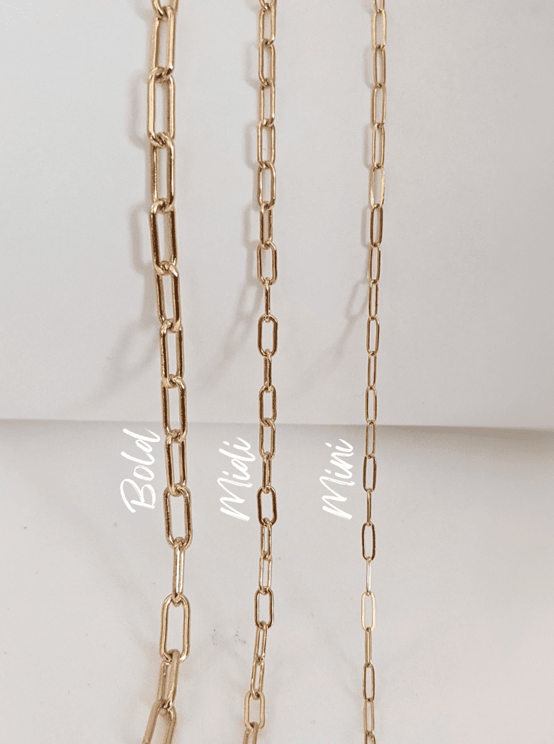 Midi Paperclip Chain Necklace Layer the Love