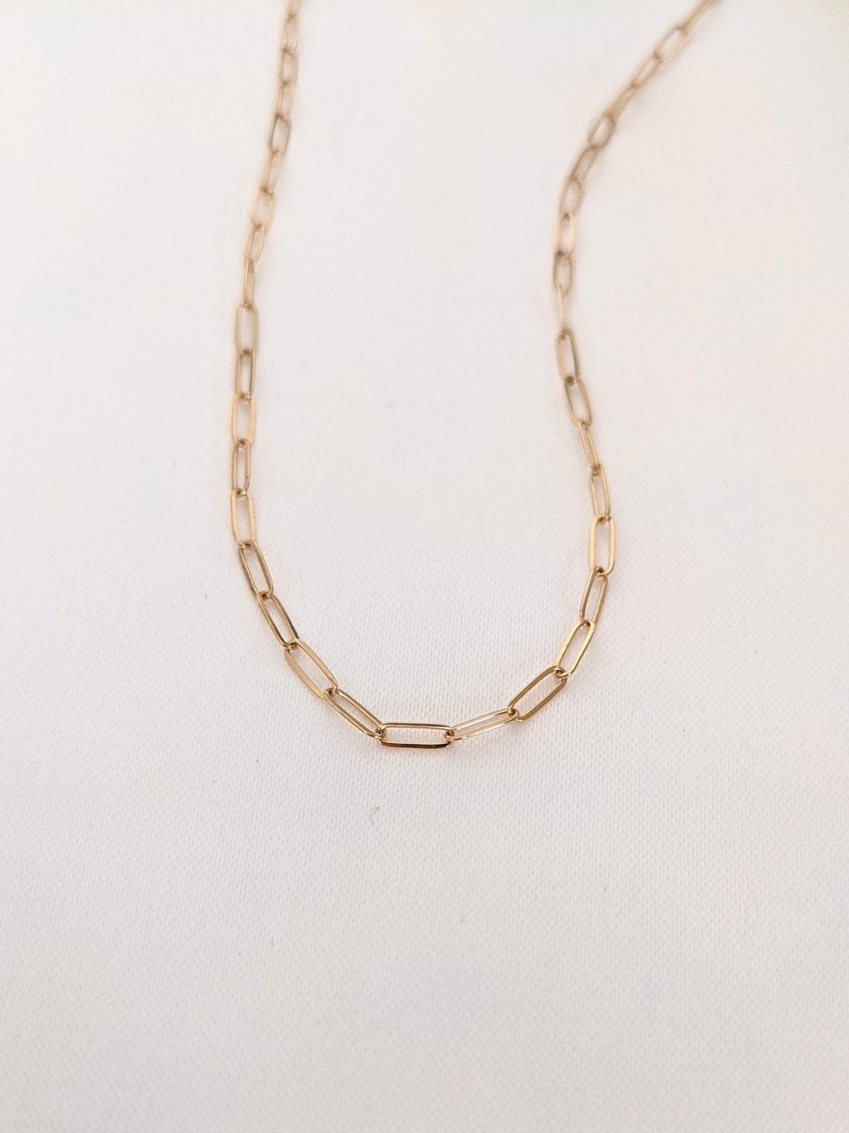 Midi Paperclip Chain Necklace – Layer the Love