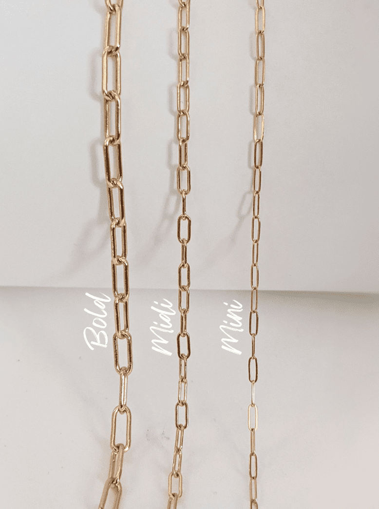 Mini Paperclip Chain Necklace Layer the Love