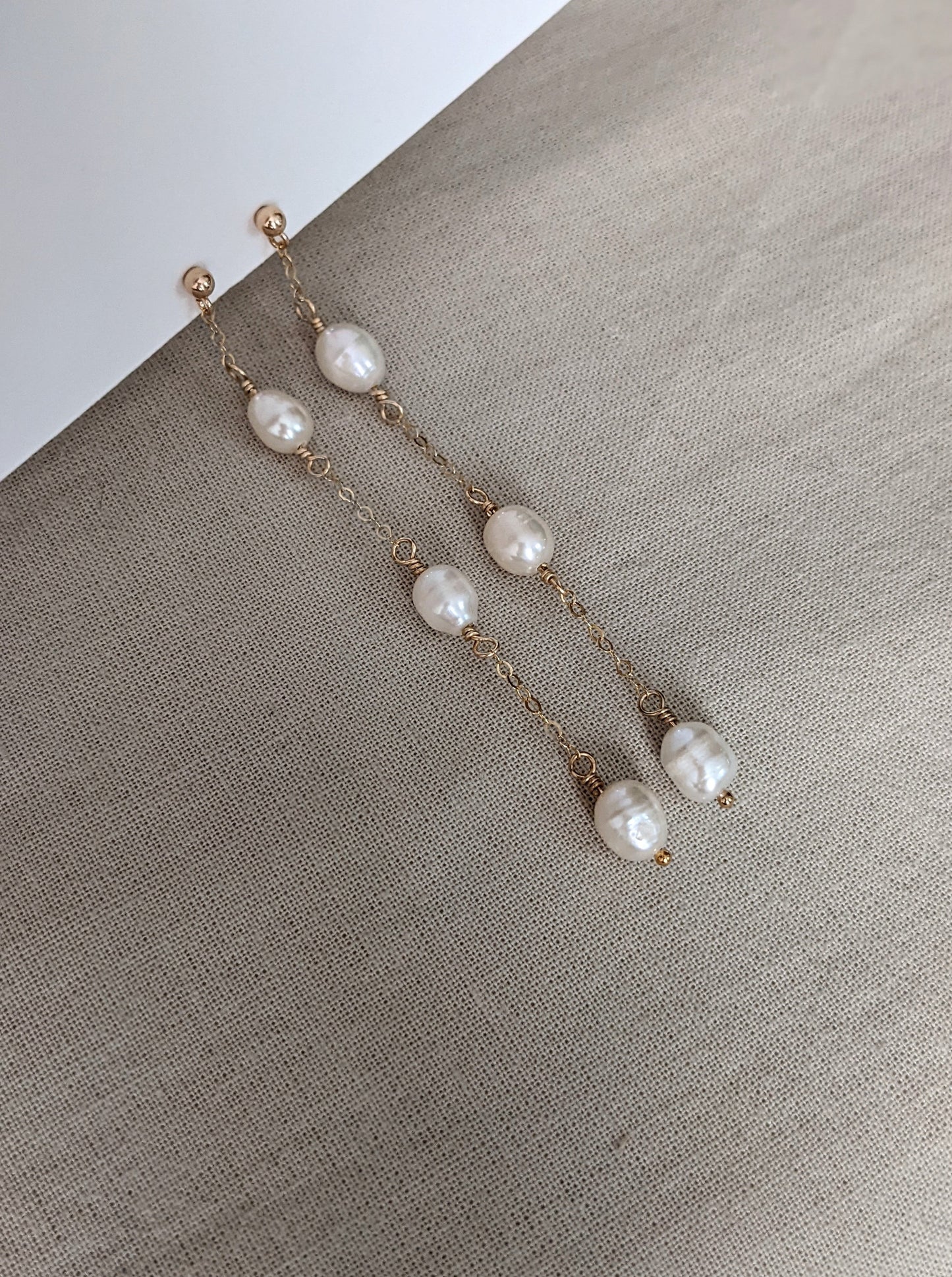 Margo Pearl Drop Earrings Layer the Love
