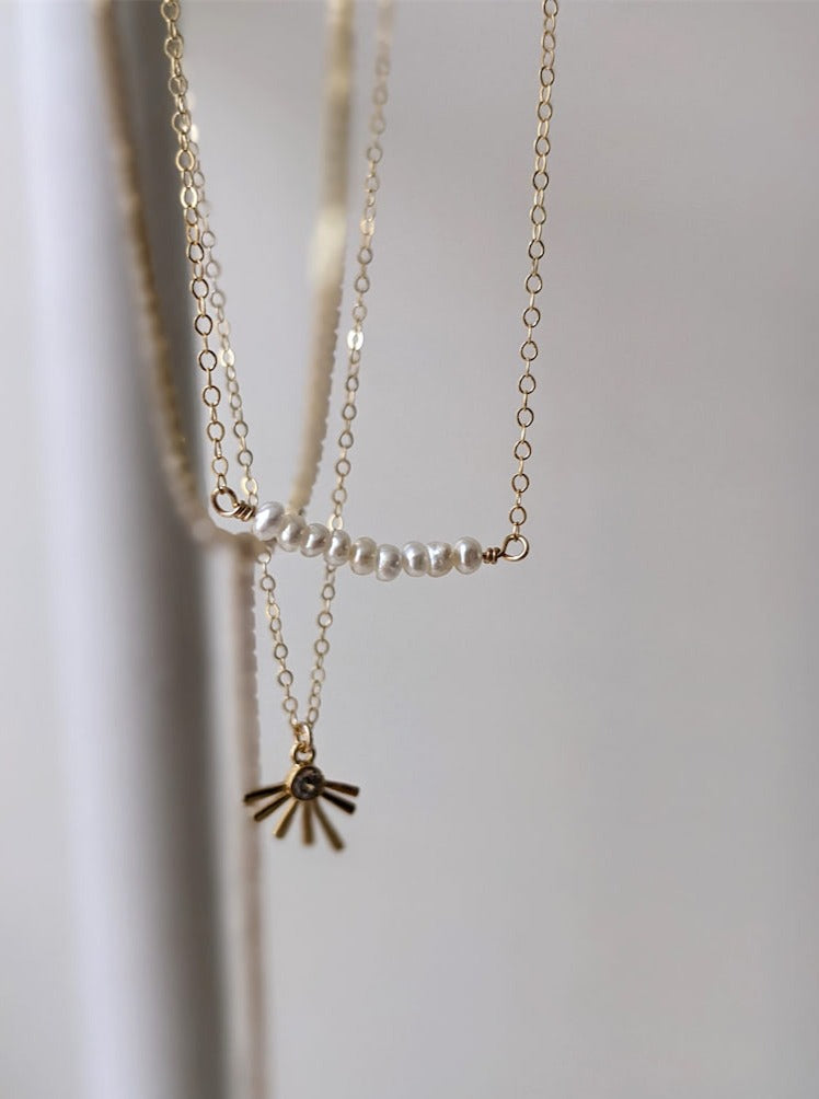 Kylie Mini Pearl Necklace Layer the Love