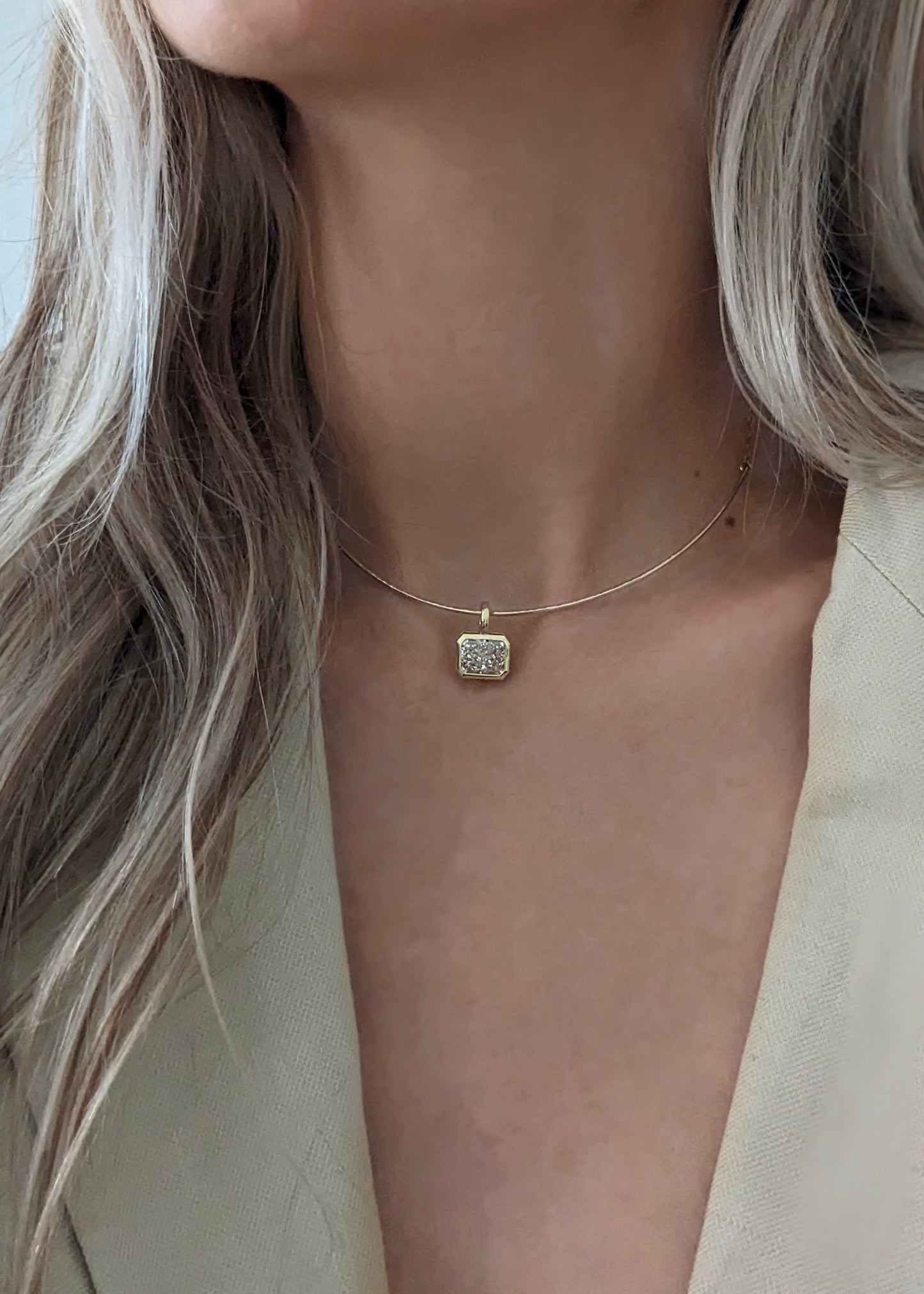 Margot Bezel Pendant Necklace
