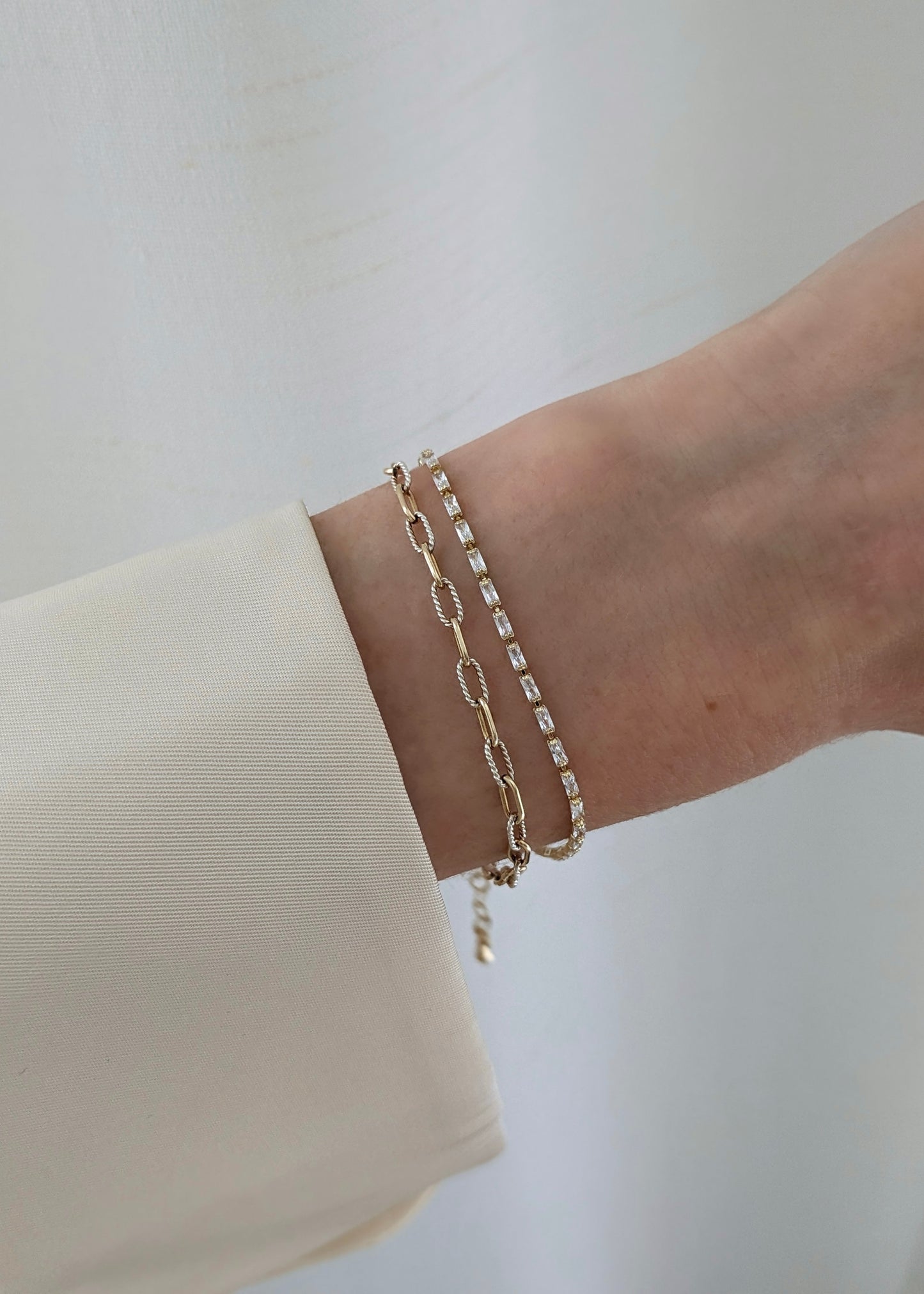 Sutton Baguette CZ Tennis Bracelet