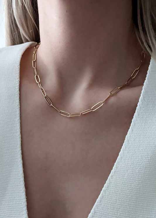 Boyfriend Paperclip Chain Necklace