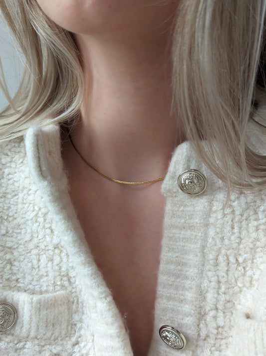 Mini Herringbone Necklace
