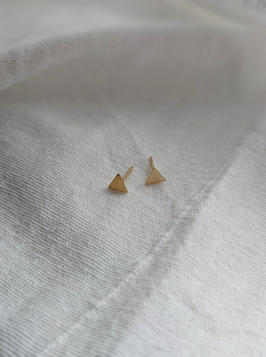 Triangle Stud Earrings Layer the Love