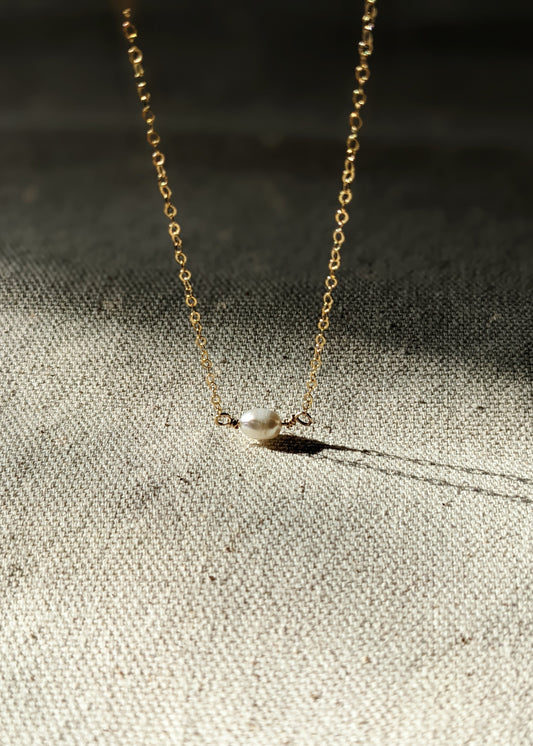 Paige Solo Pearl Necklace
