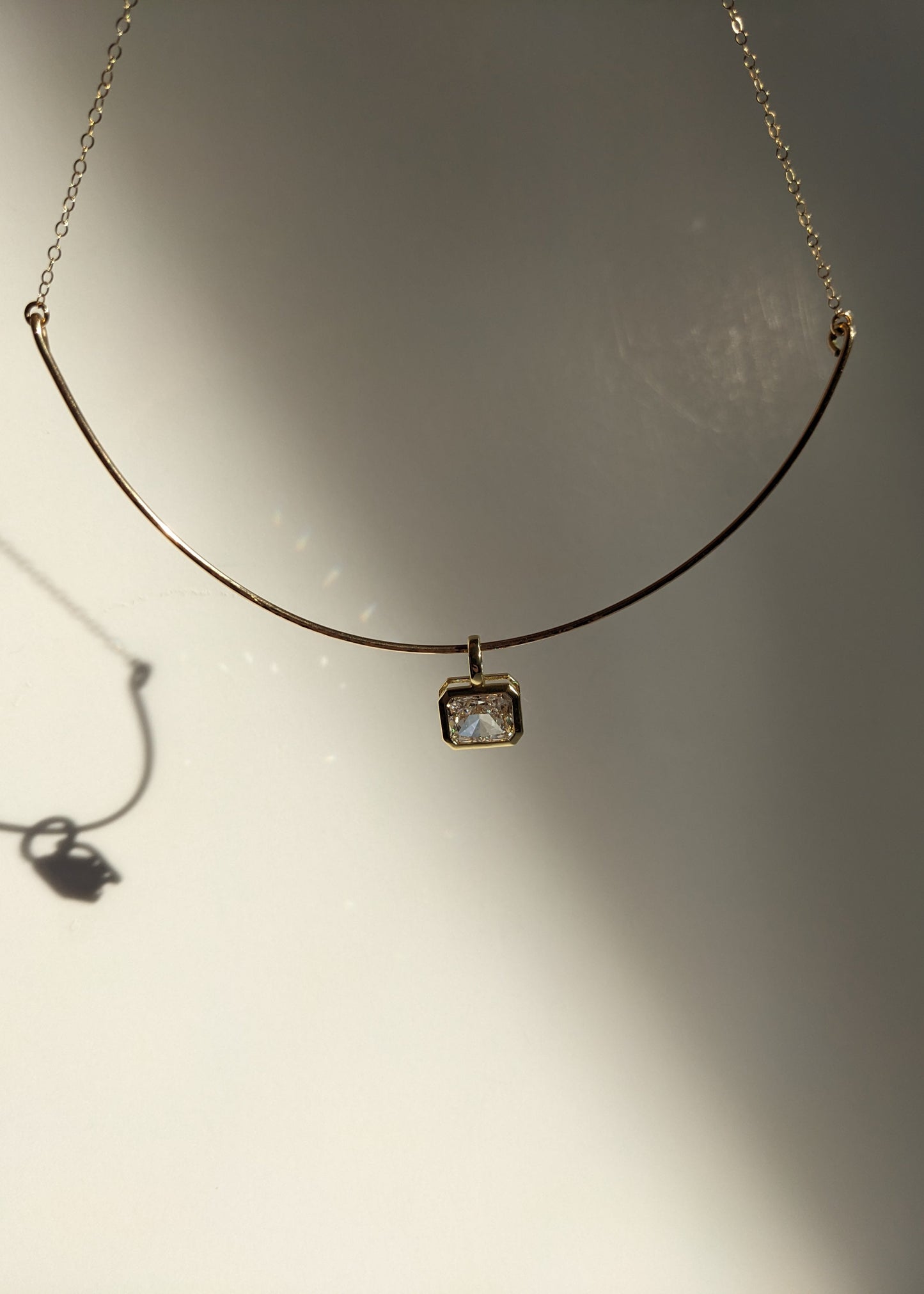 Margot Bezel Pendant Necklace