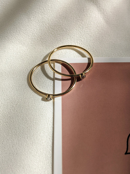 Solo Stone Stacking Ring Layer the Love