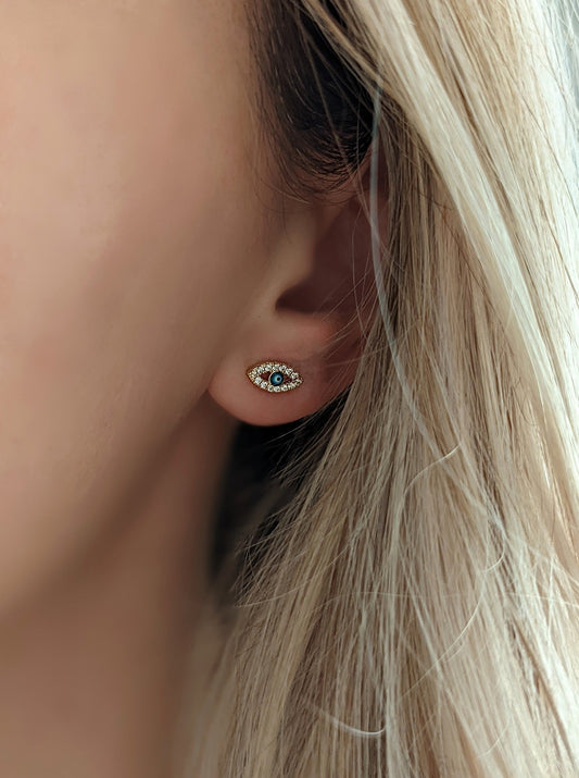 Evil Eye Studs Layer the Love