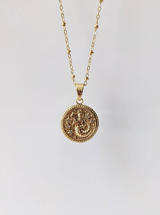 Aquarius Zodiac Necklace Layer the Love