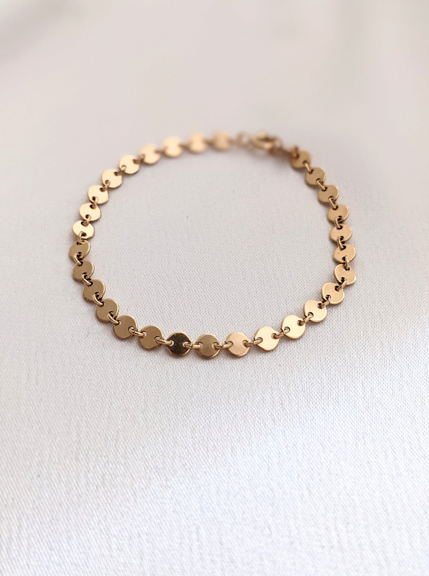 Disc Chain Bracelet Layer the Love