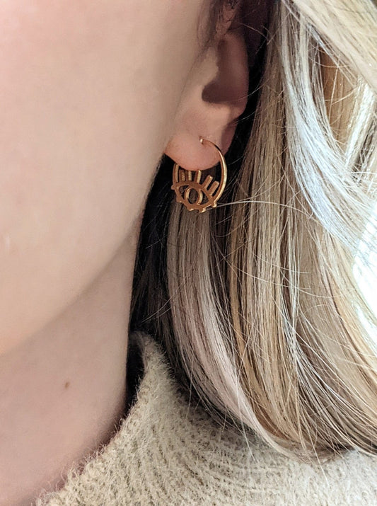 Evil Eye Earrings Layer the Love