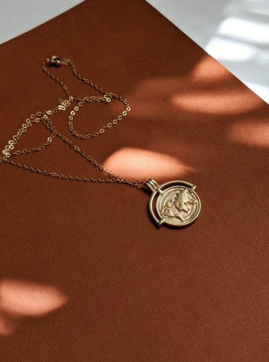 Globe Trotter Pendant Necklace Layer the Love