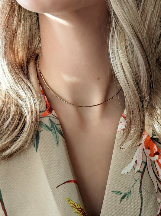 Gold Collar Necklace Layer the Love