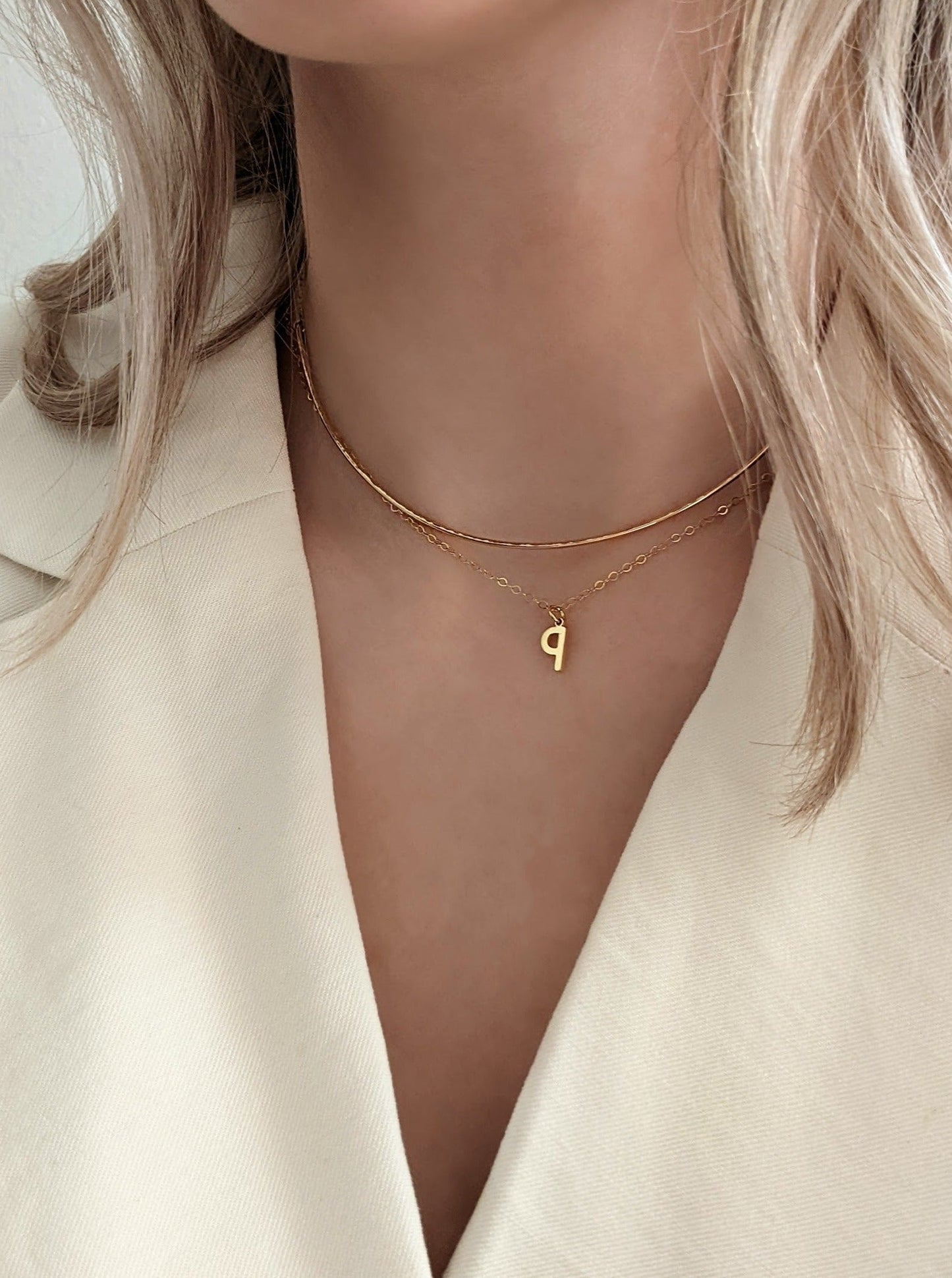 Gold Collar Necklace Layer the Love