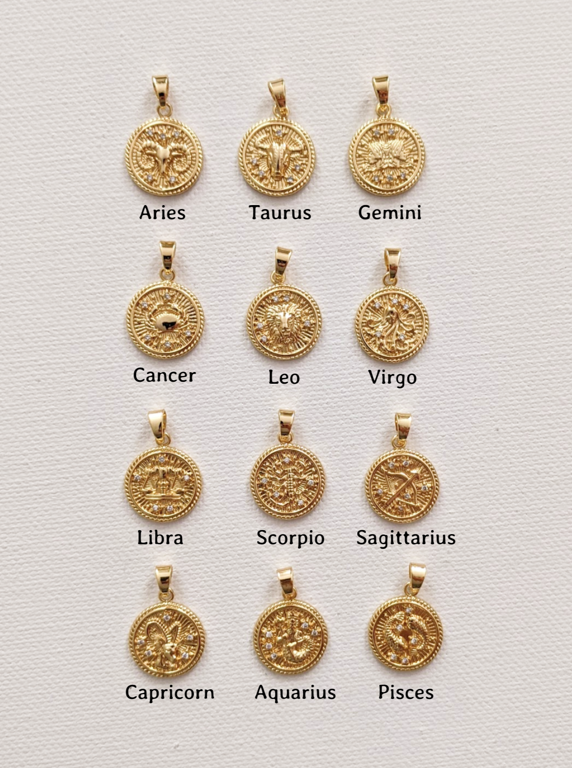 Aquarius Zodiac Necklace Layer the Love