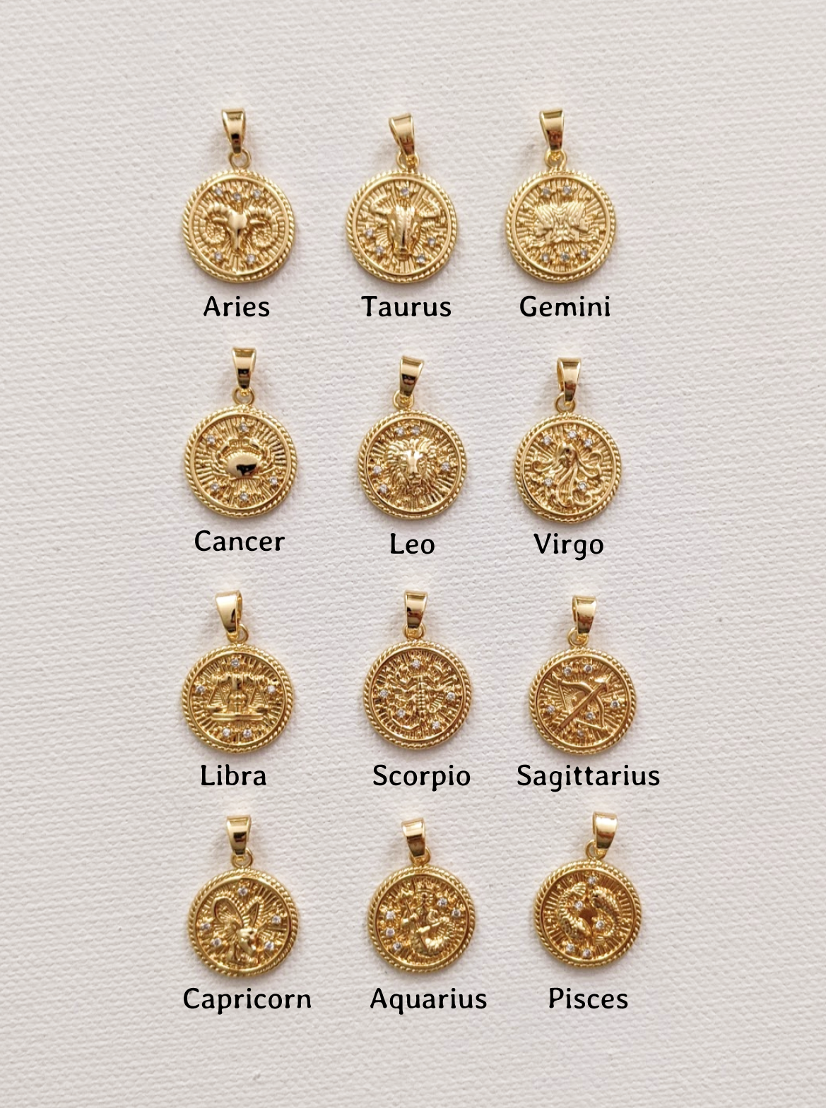 Gemini Zodiac Necklace Layer the Love