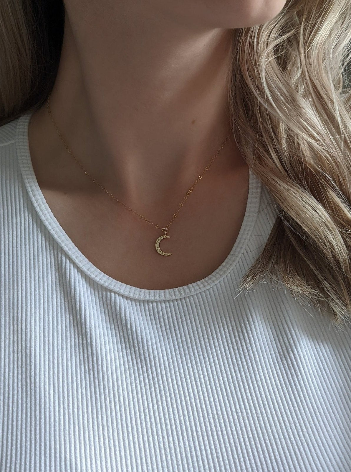 MOON PHASES NECKLACE / CRESCENT MOON – SeaworthyPDX