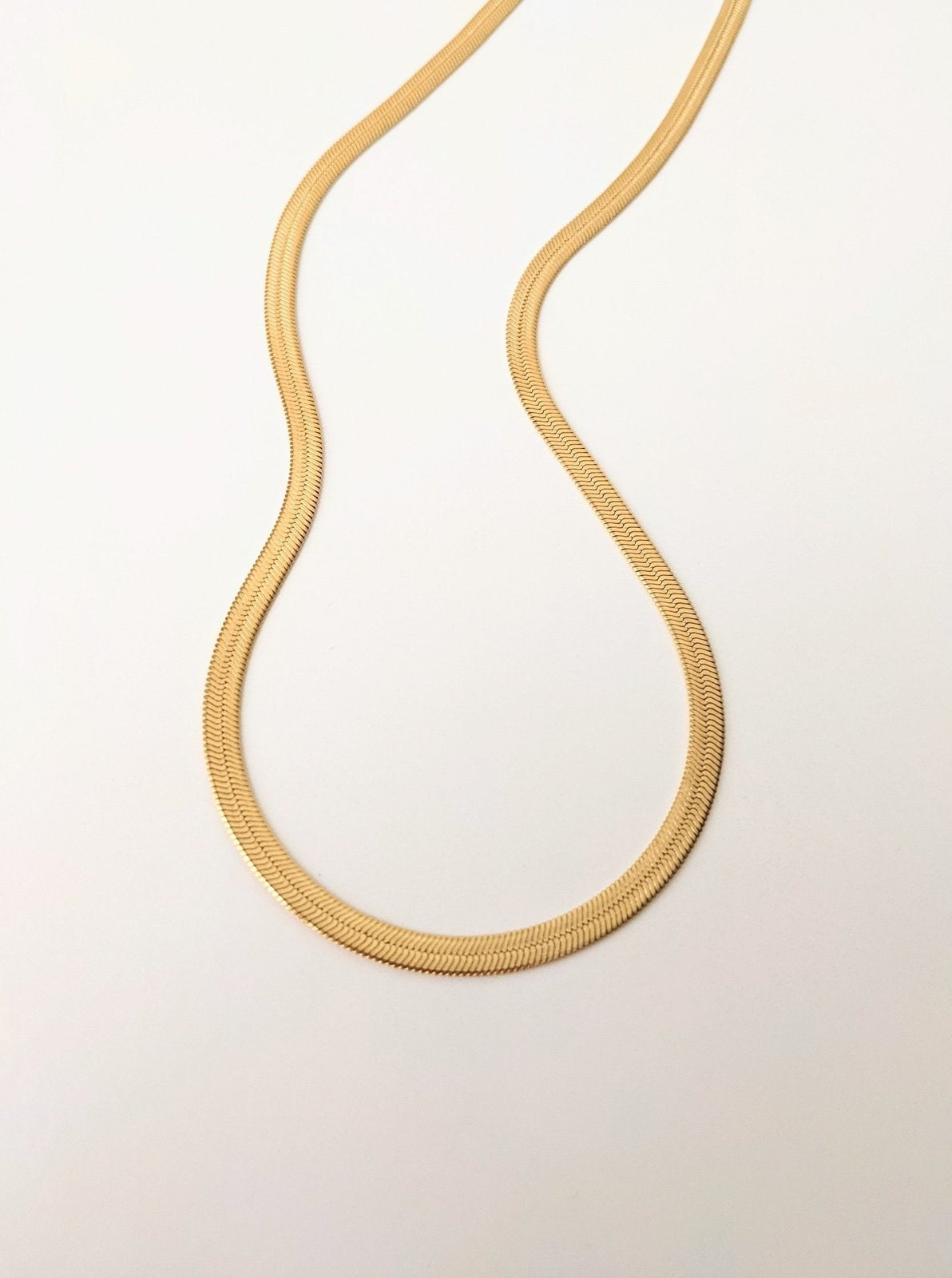 Herringbone Necklace Goldenen/silvery Herringbone Necklace - Temu