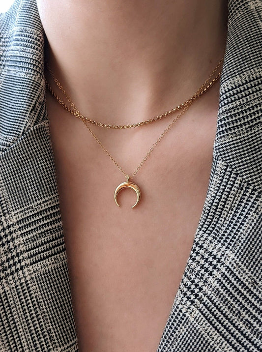 Horn Necklace Necklaces Layer the Love