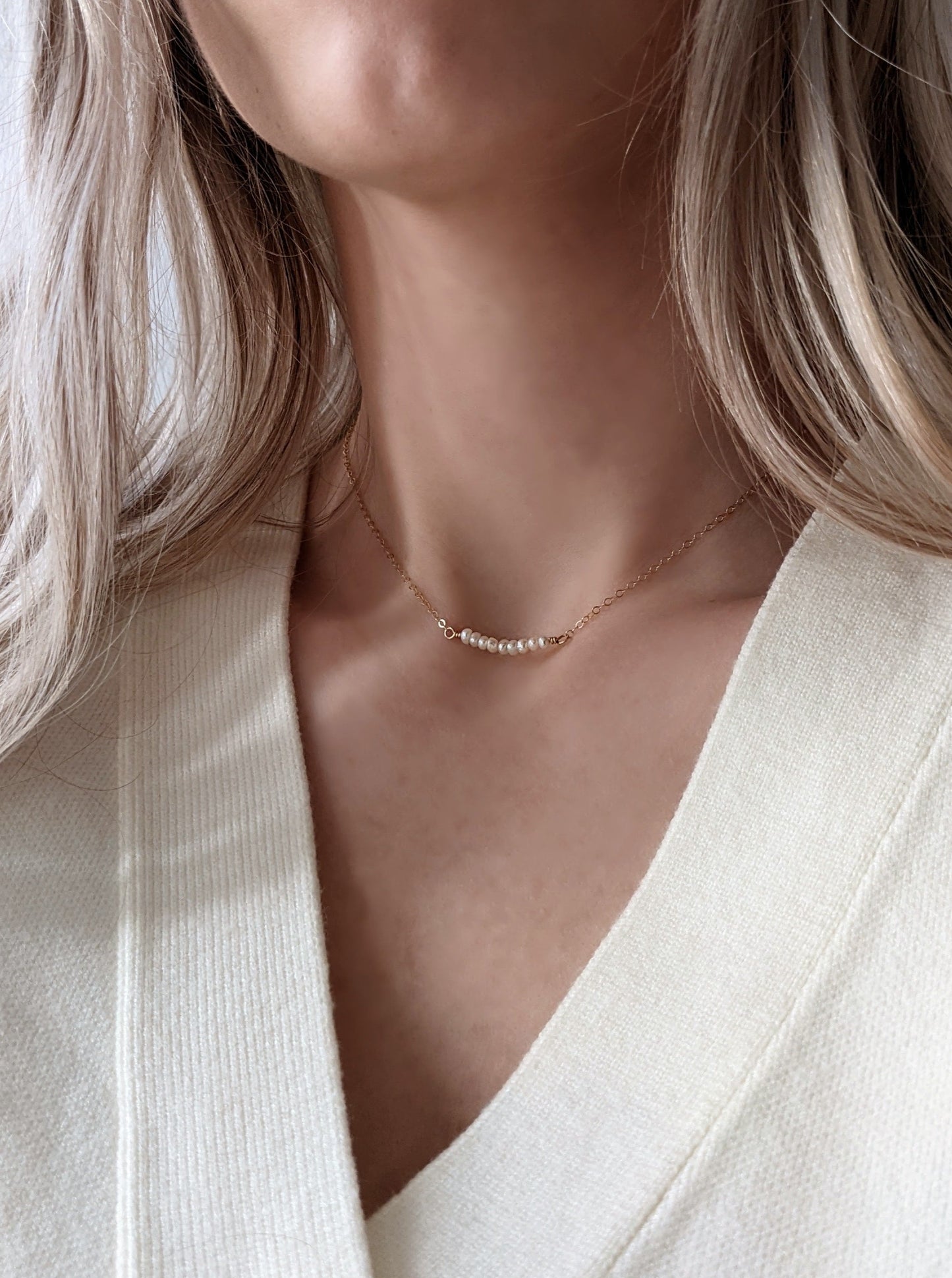 Kylie Mini Pearl Necklace Layer the Love
