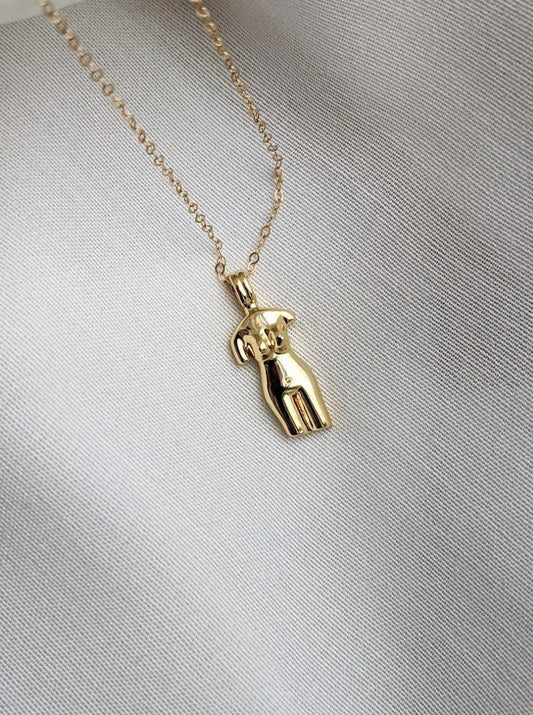 La Femme Female Figure Necklace Layer the Love