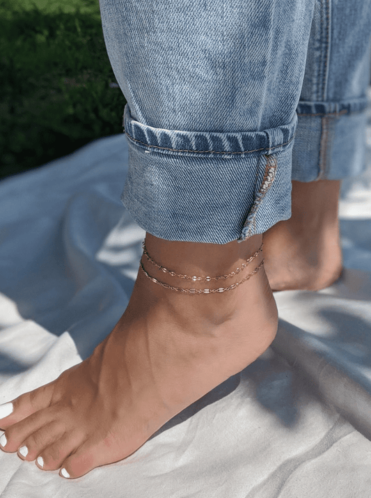 Lace Chain Anklet Layer the Love