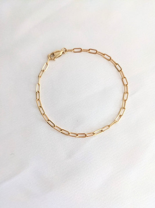 Midi Paperclip Chain Bracelet Layer the Love