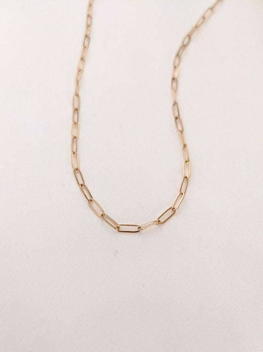 Mini Paperclip Chain Necklace Layer the Love