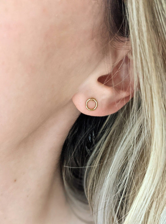 Open Circle Studs Layer the Love