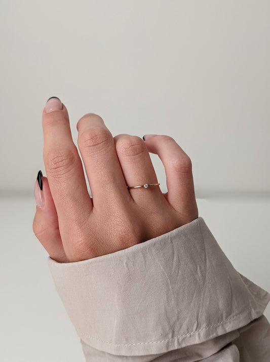 Solo Stone Stacking Ring Layer the Love