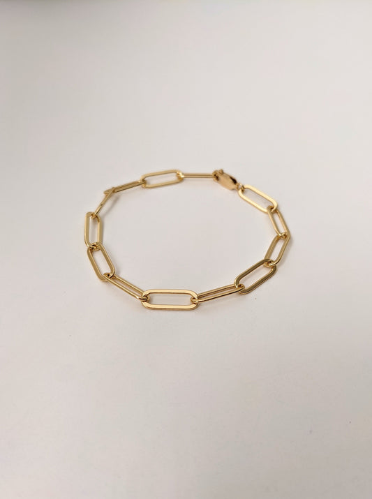 Boyfriend Paperclip Chain Bracelet Layer the Love