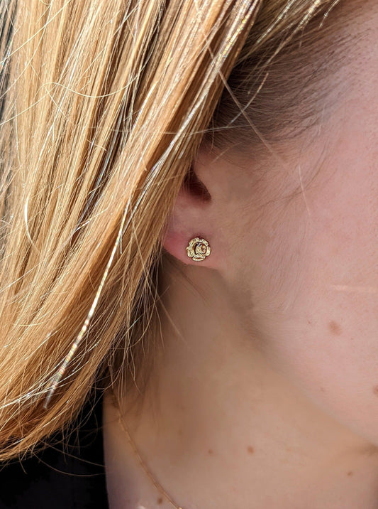 Rose Stud Earrings Layer the Love