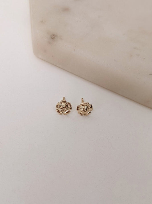 Rose Stud Earrings Layer the Love