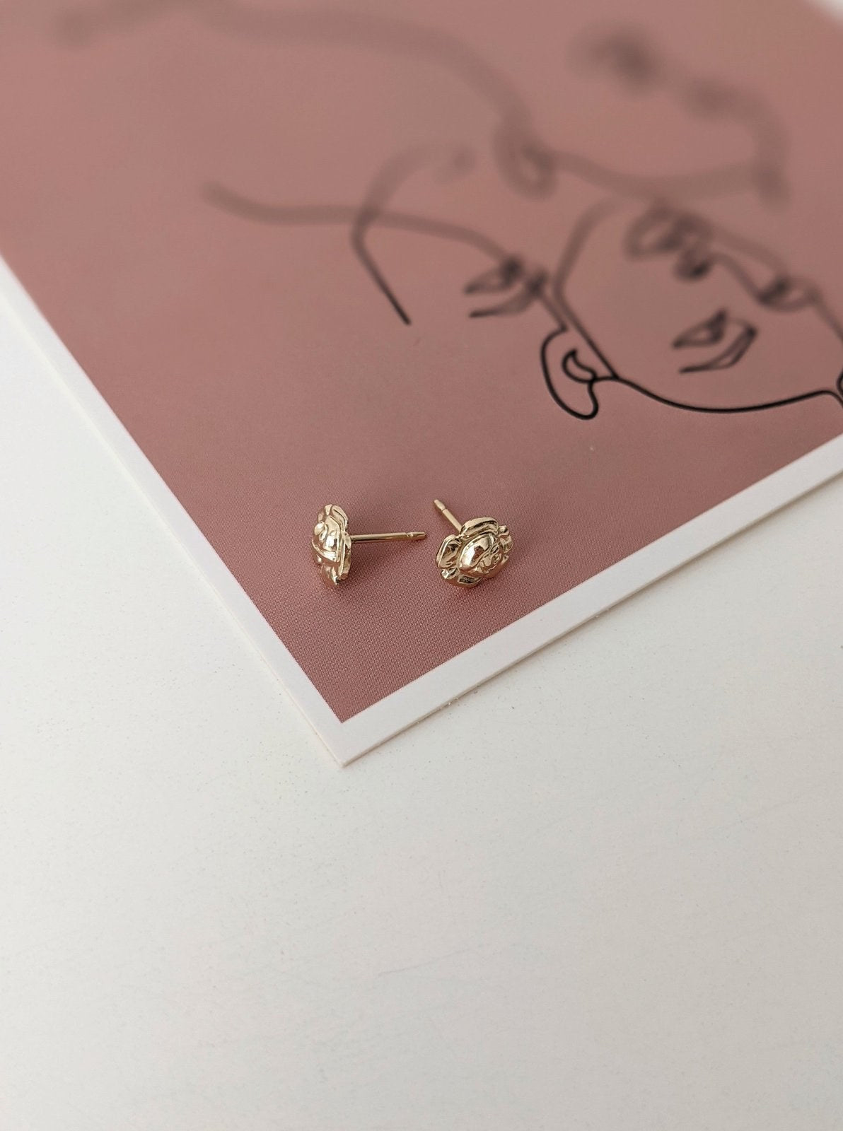 Rose Stud Earrings Layer the Love
